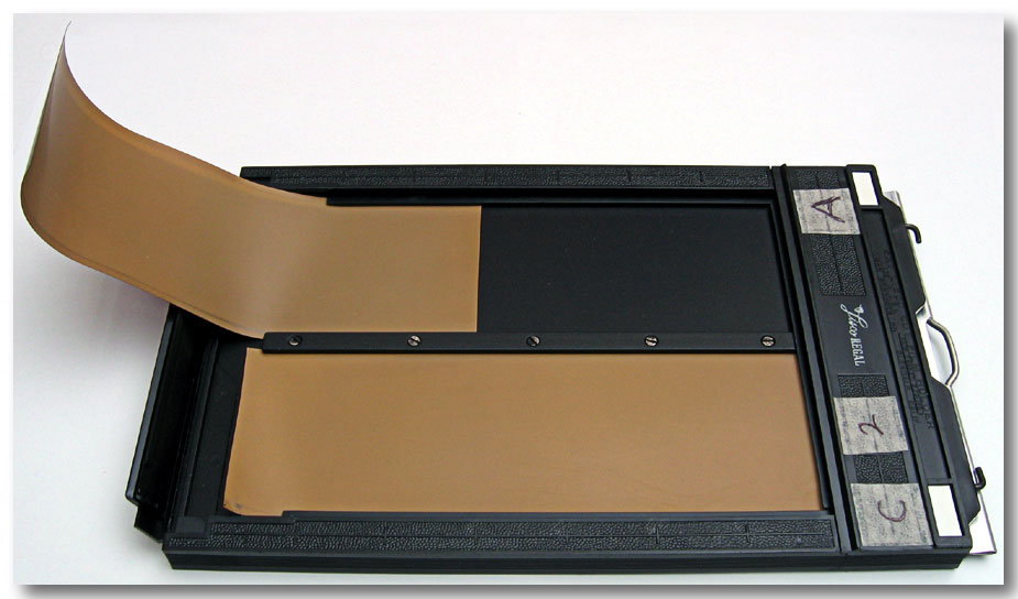 converted 5x7 film holder